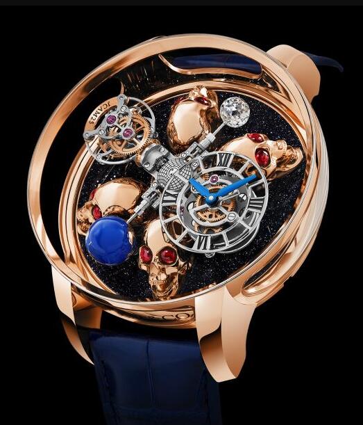 Review Jacob & Co ASTRONOMIA TOURBILLON ART STATIC 4 SKULLS AT102.40.AE.AA.A Replica watch